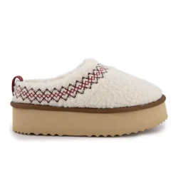 Mules basses mouton avec broderie Femme KELARA