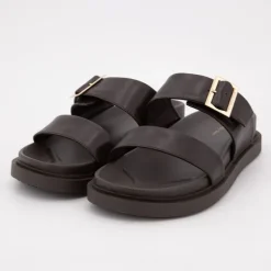 Mules bride à boucle dorée similicuir Femme US POLO