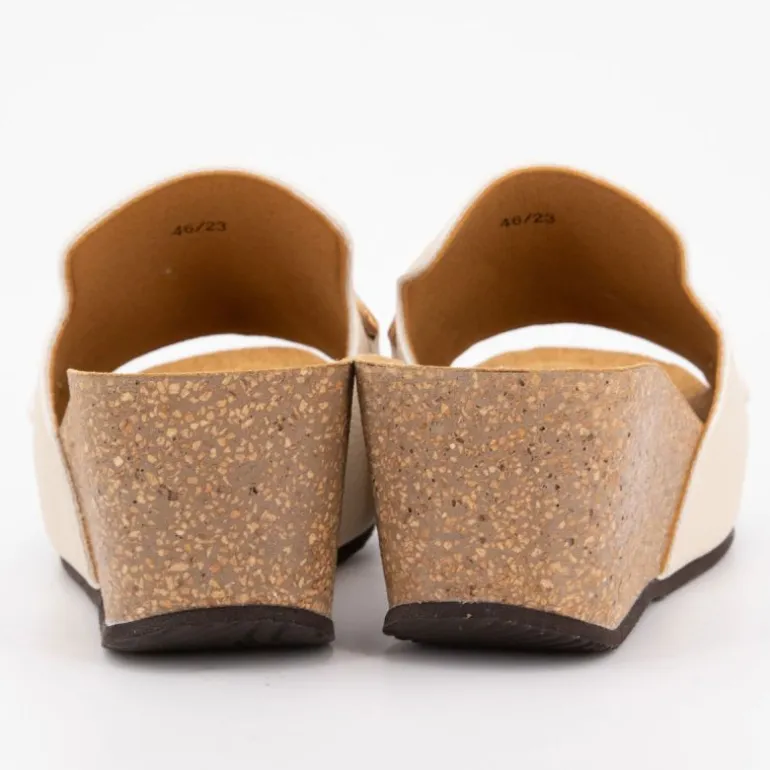 Mules compensées beige soleil avec bijoux Femme SCHOLL
