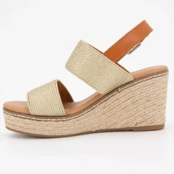 Mules compensées cordes spritz lanières Femme DEELUXE 74