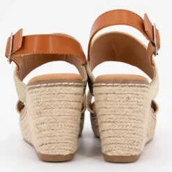 Mules compensées cordes spritz lanières Femme DEELUXE 74