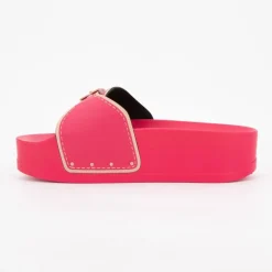 Mules compensées roses pescura moon wedge Femme SCHOLL