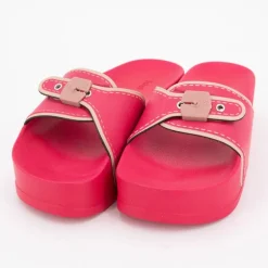 Mules compensées roses pescura moon wedge Femme SCHOLL