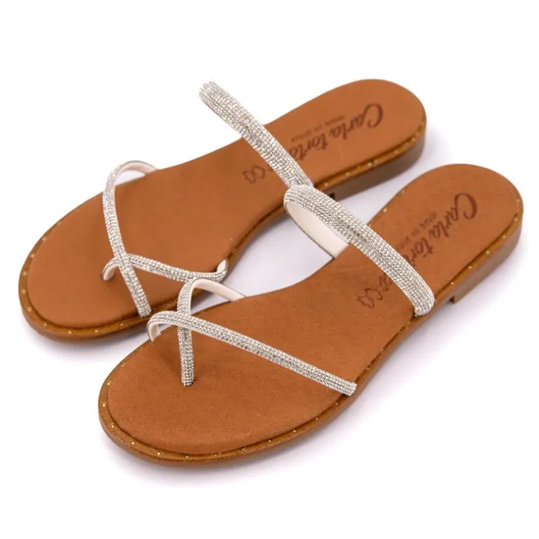 Mules cristal avec entre-doigt Femme CARLA TORTOSA