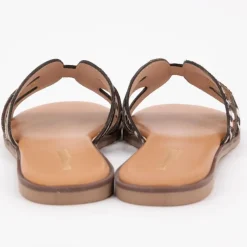 Mules cuir hamigapo imprimé zèbre Femme LES TROPEZIENNES PAR M.BELARBI