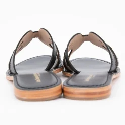 Mules damia en cuir avec logo Femme LES TROPEZIENNES PAR M.BELARBI