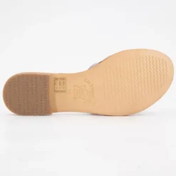 Mules damia en cuir avec logo Femme LES TROPEZIENNES PAR M.BELARBI