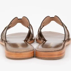 Mules damia en cuir avec logo Femme LES TROPEZIENNES PAR M.BELARBI