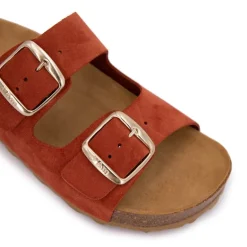 Mules double brides compensée en daim Femme I AM