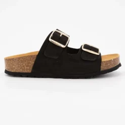 Mules double brides compensée en daim Femme I AM