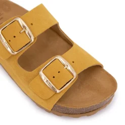 Mules double brides compensée en daim Femme I AM