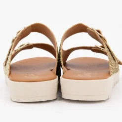 Mules glitter arc en ciel platino double boucle Enfant CARLA TORTOSA