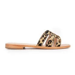 Mules hadamia léopard en cuir Femme LES TROPEZIENNES PAR M.BELARBI