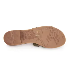 Mules Hamiga kaki semelle gravée Femme LES TROPEZIENNES PAR M.BELARBI