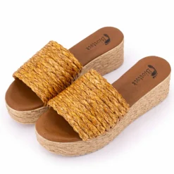 Mules plateforme rafia 10 63187 t36/41 Femme BIOSTOCK