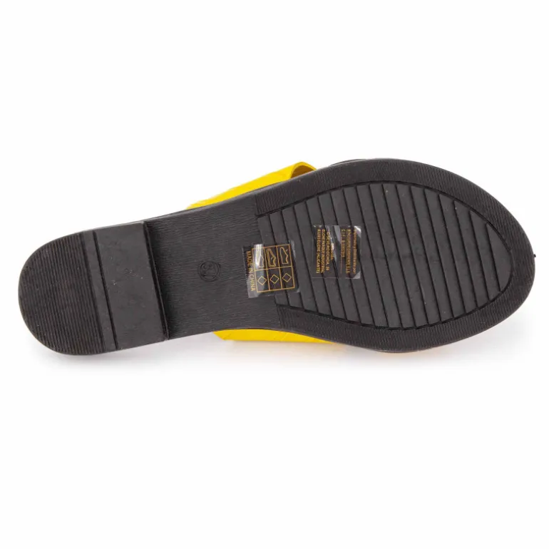 Mules plates à brides croisées Femme MARIAMARE