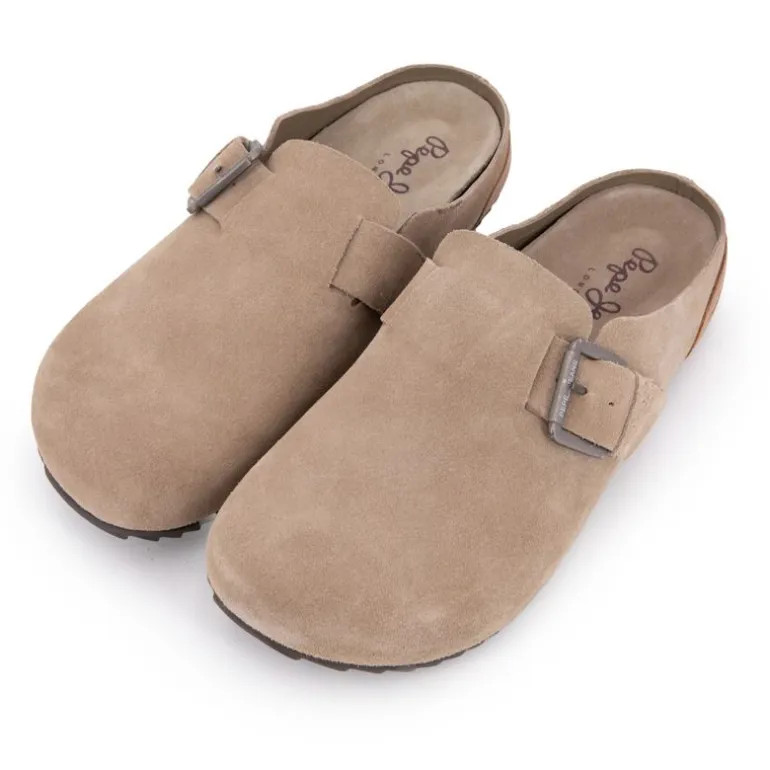 Mules sabots corby confort effet daim Homme PEPE JEANS