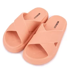 Mules saumon à bride croisée Femme NICO BOCO