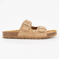 Mules suede boucle effet clou Femme I AM