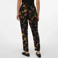 Pantalon à fleurs droit avec cordon de serrage Femme VERO MODA