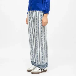 Pantalon blanc motif frise pauline Femme LA PETITE ETOILE