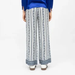 Pantalon blanc motif frise pauline Femme LA PETITE ETOILE