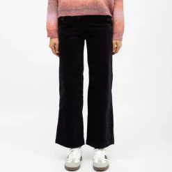 Pantalon bleu marine maena velours Femme DEELUXE 74