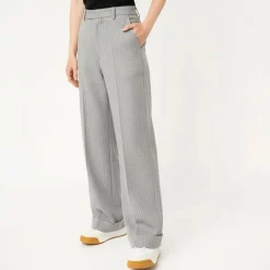 Pantalon cadel gris rayé Femme LA PETITE ETOILE