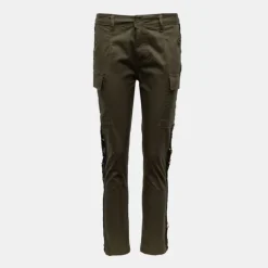 Pantalon cargo ajusté avec sequins dorés Femme PLEASE