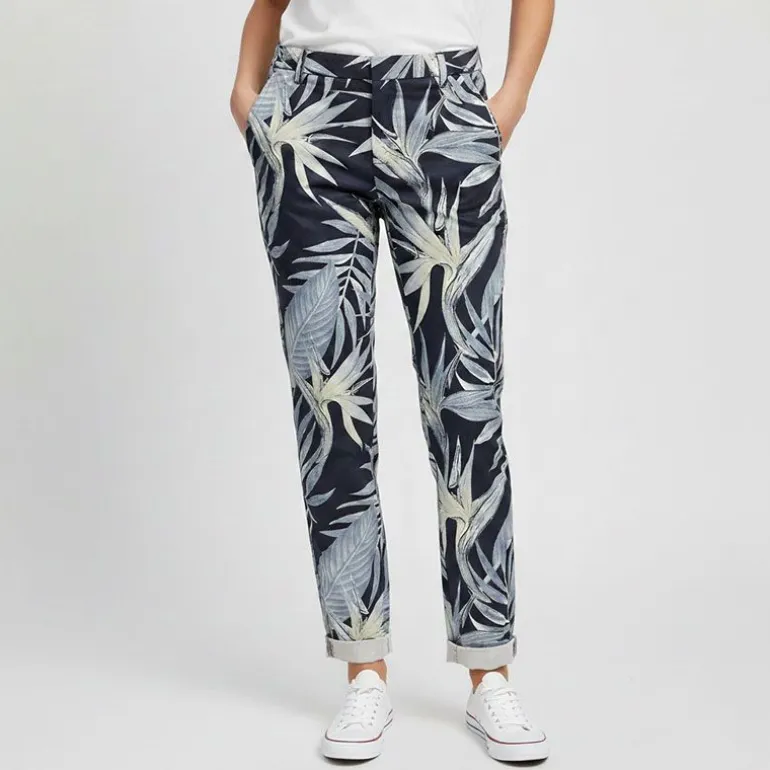 Pantalon carotte chino biana avec ourlets Femme ONLY