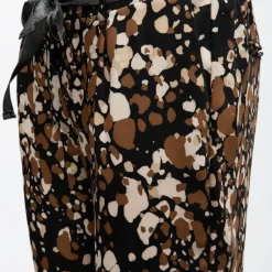 Pantalon carotte imprimé avec ceinture à nouer Femme PLEASE