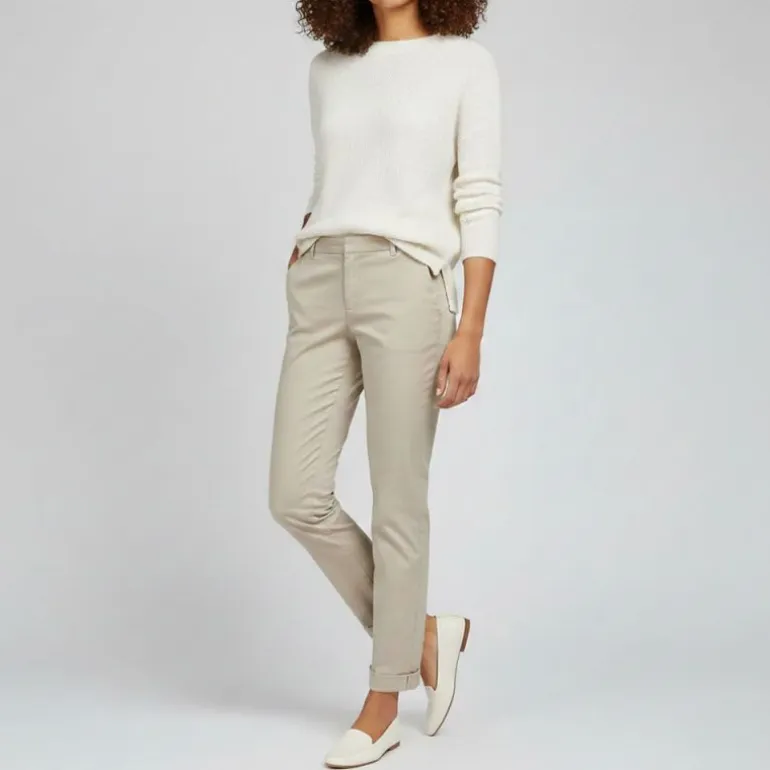 Pantalon chino beige Femme ONLY