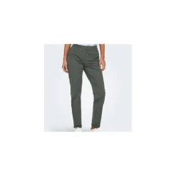 Pantalon chino Biana coton humus Femme ONLY