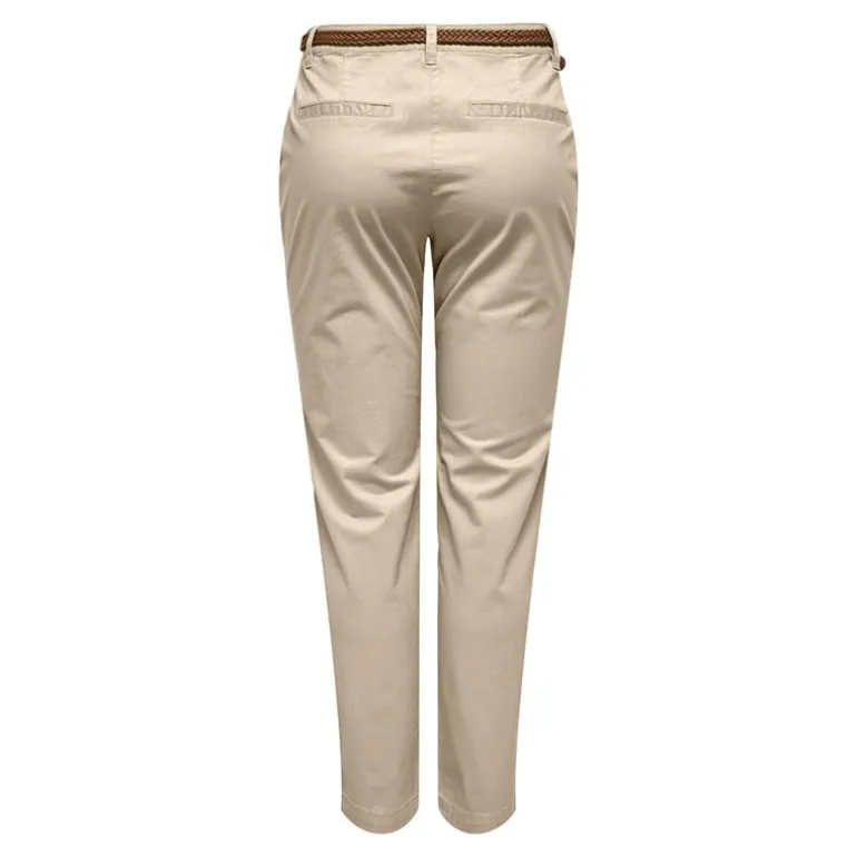 Pantalon chino ceinture tressée Femme JDY