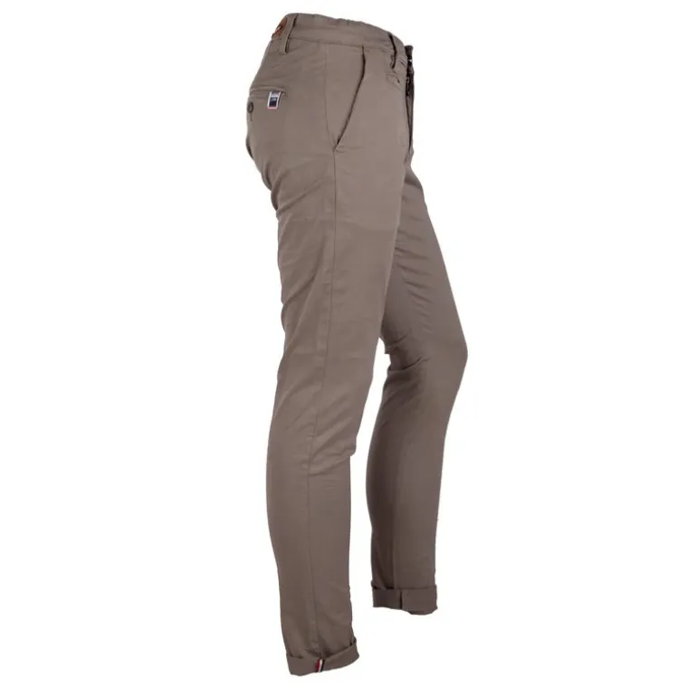 Pantalon chino coton stretch revers fermeture éclair tenali Homme BLAGGIO