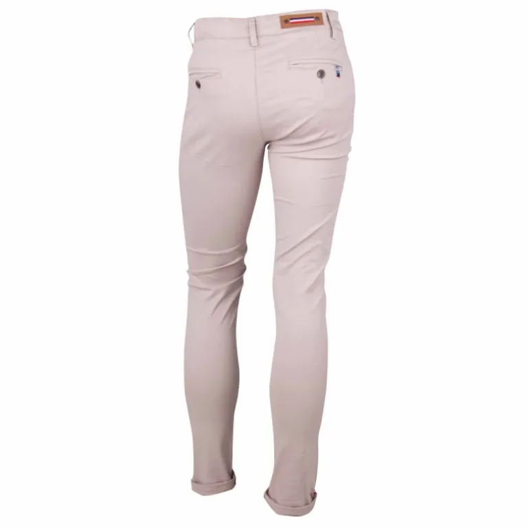 Pantalon chino coton stretch revers fermeture éclair tenali Homme BLAGGIO
