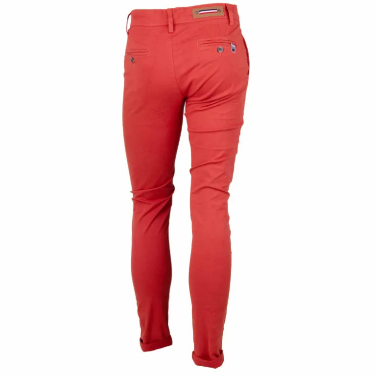 Pantalon chino coton stretch revers fermeture éclair tenali Homme BLAGGIO