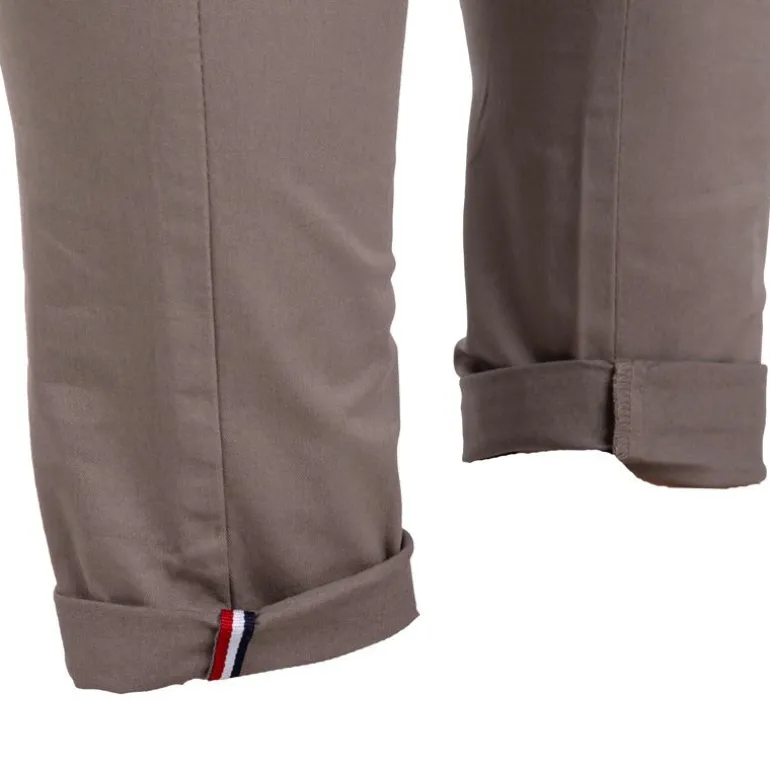 Pantalon chino coton stretch revers fermeture éclair tenali Homme BLAGGIO