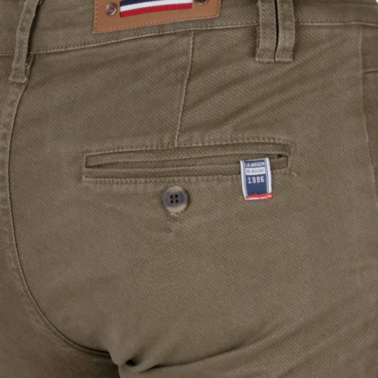 Pantalon chino imprimé coton stretch tamar Homme BLAGGIO