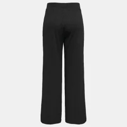 Pantalon cotelé ceinture élastique magan jambes larges black Femme ONLY