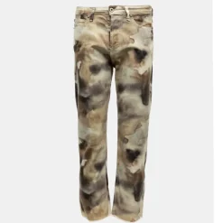 Pantalon coton imprimé aquarelle Femme PLEASE