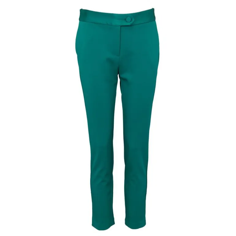 Pantalon de tailleur carotte bottiglia ceinture satinée Femme IMPERIAL