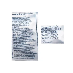 Pantalon denim mom fit bleu avec ceinture en tissu Femme TOMMY HILFIGER