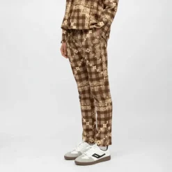 Pantalon d'ensemble marron altes motif bandana Femme HOLLY AND JOEY