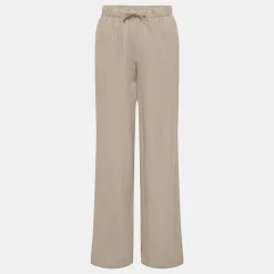 Pantalon en lin fermeture cordon Femme ONLY