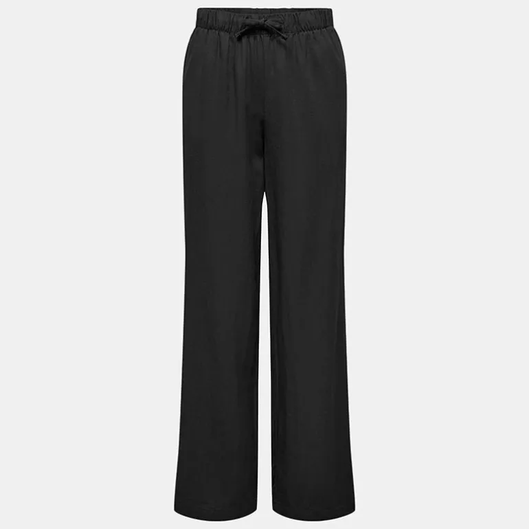 Pantalon en lin fermeture cordon Femme ONLY