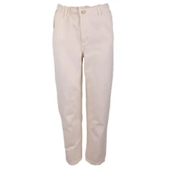 Pantalon en toile beige taille élastiquée Femme DEELUXE 74
