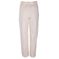 Pantalon en toile beige taille élastiquée Femme DEELUXE 74