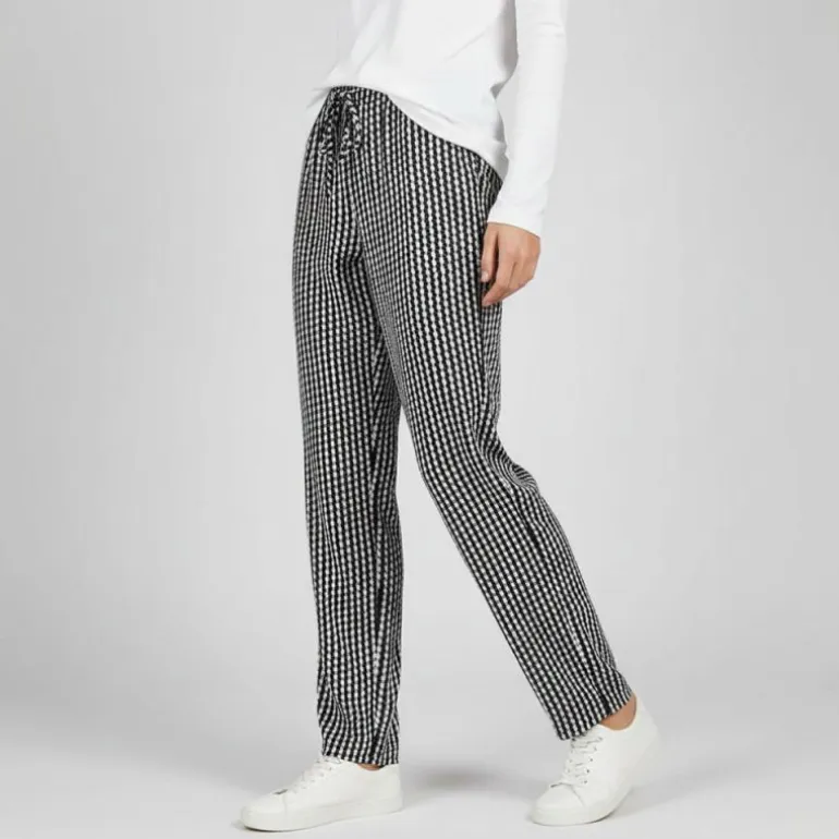Pantalon fluide à motif taille élastique Femme ONLY