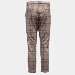 Pantalon grigio à carreaux Femme IMPERIAL